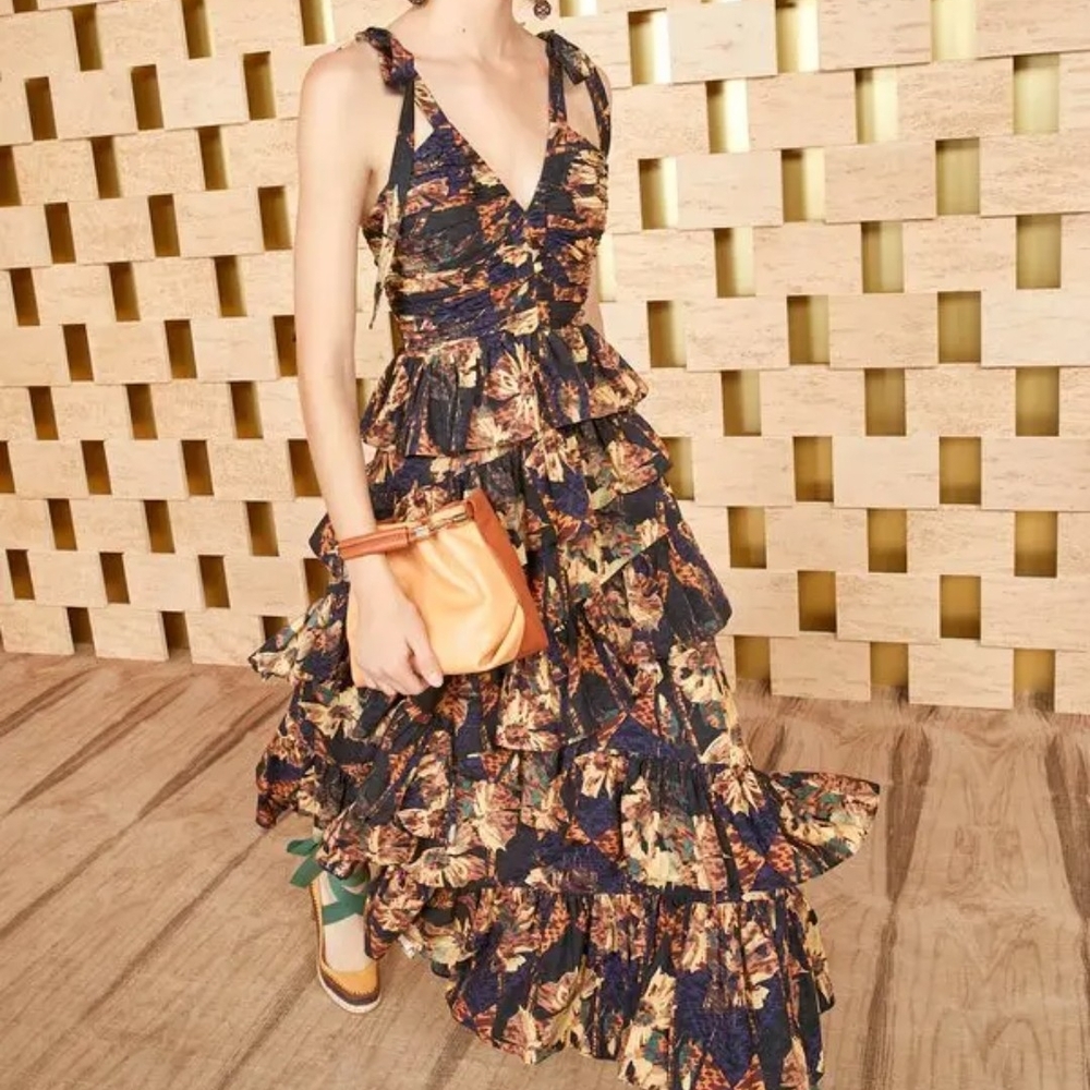 Ulla Johnson Candace Tiered Dress In Lupine
